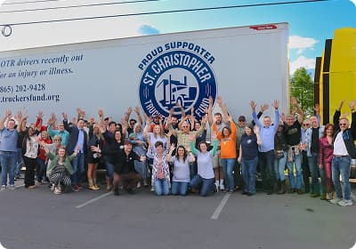 people in front of truck
