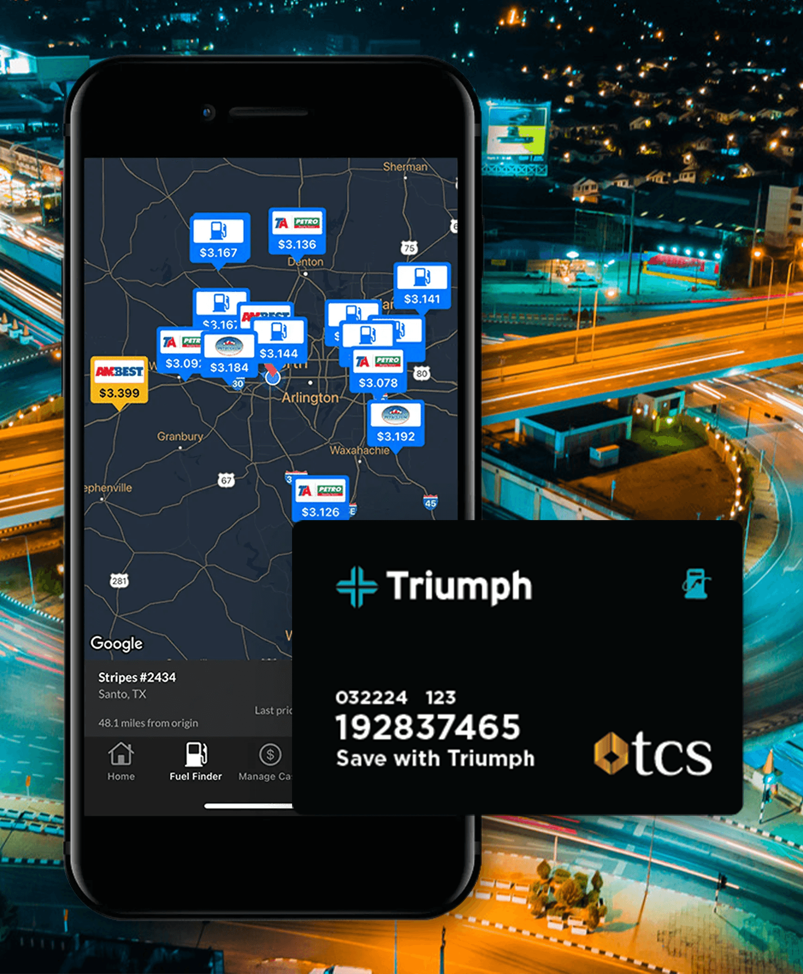 New Triumph Fuel card mockup